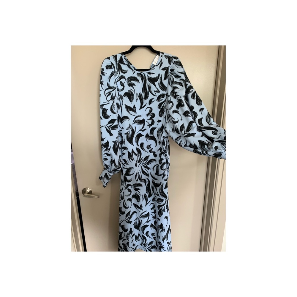 Topshop blue flowy dress